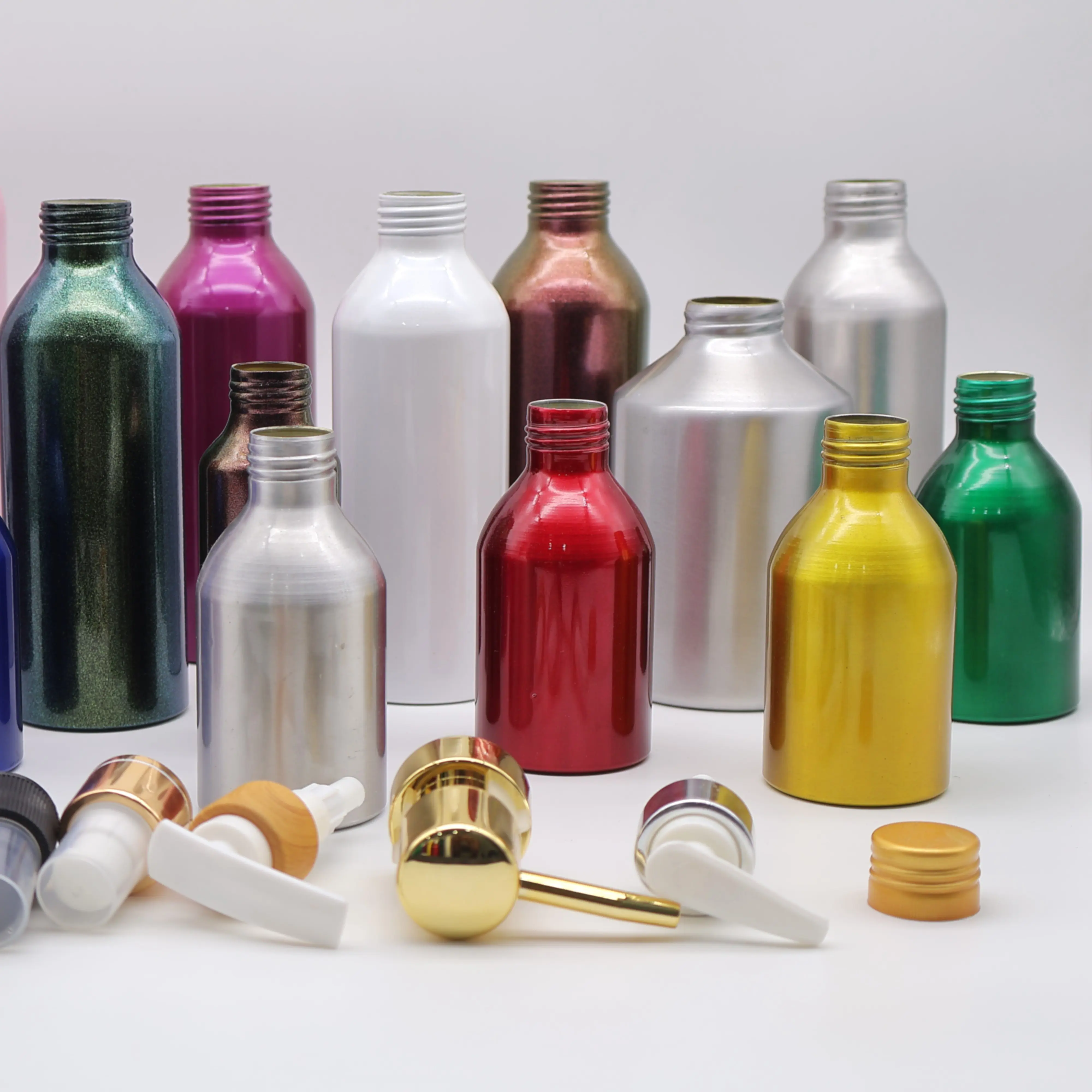 120Ml Liquid Essence Aluminum Metal Bottle Handmade in Vietnam Manufacturer Factory for Cosmetics Shampoo Conditioner 2