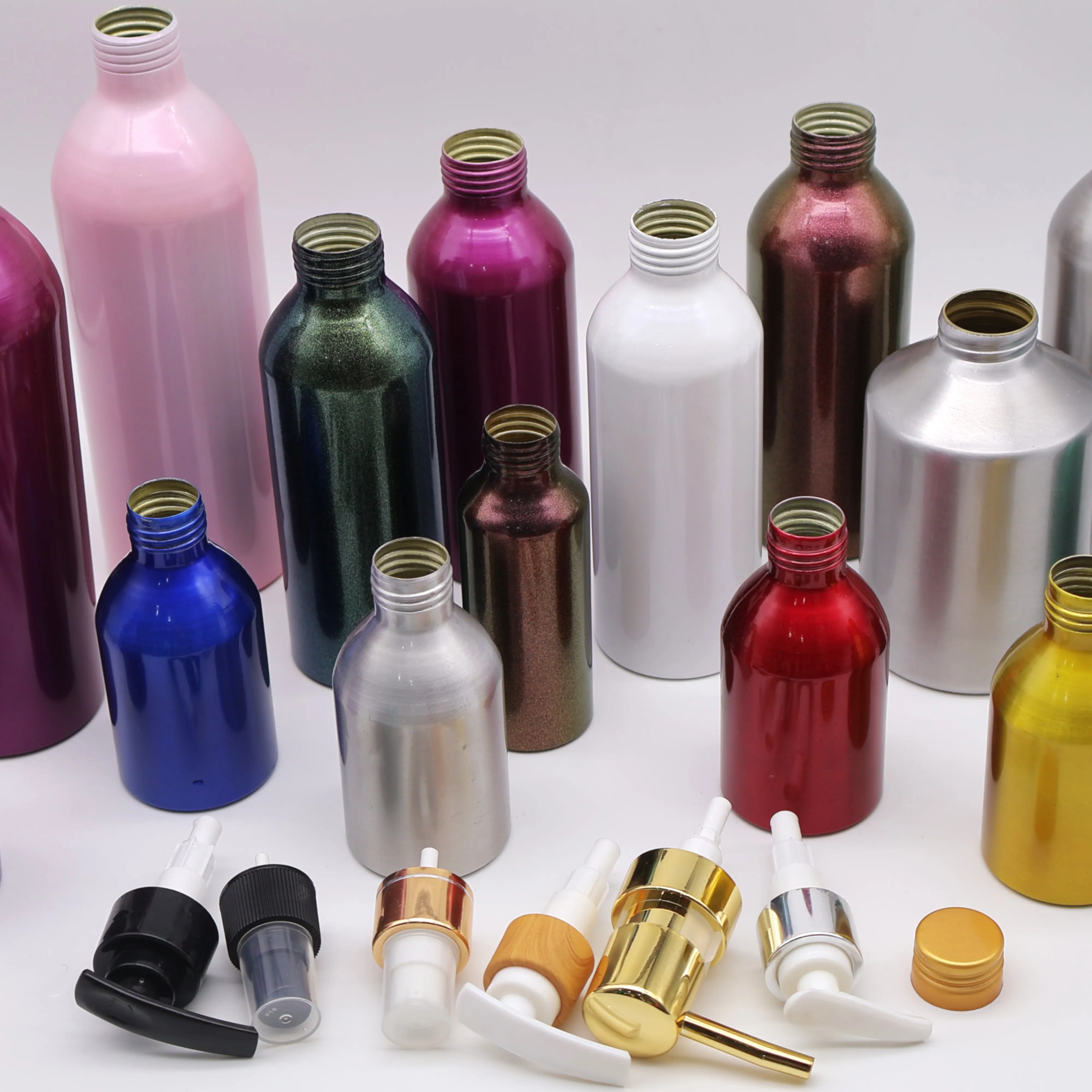 120Ml Liquid Essence Aluminum Metal Bottle Handmade in Vietnam Manufacturer Factory for Cosmetics Shampoo Conditioner 6