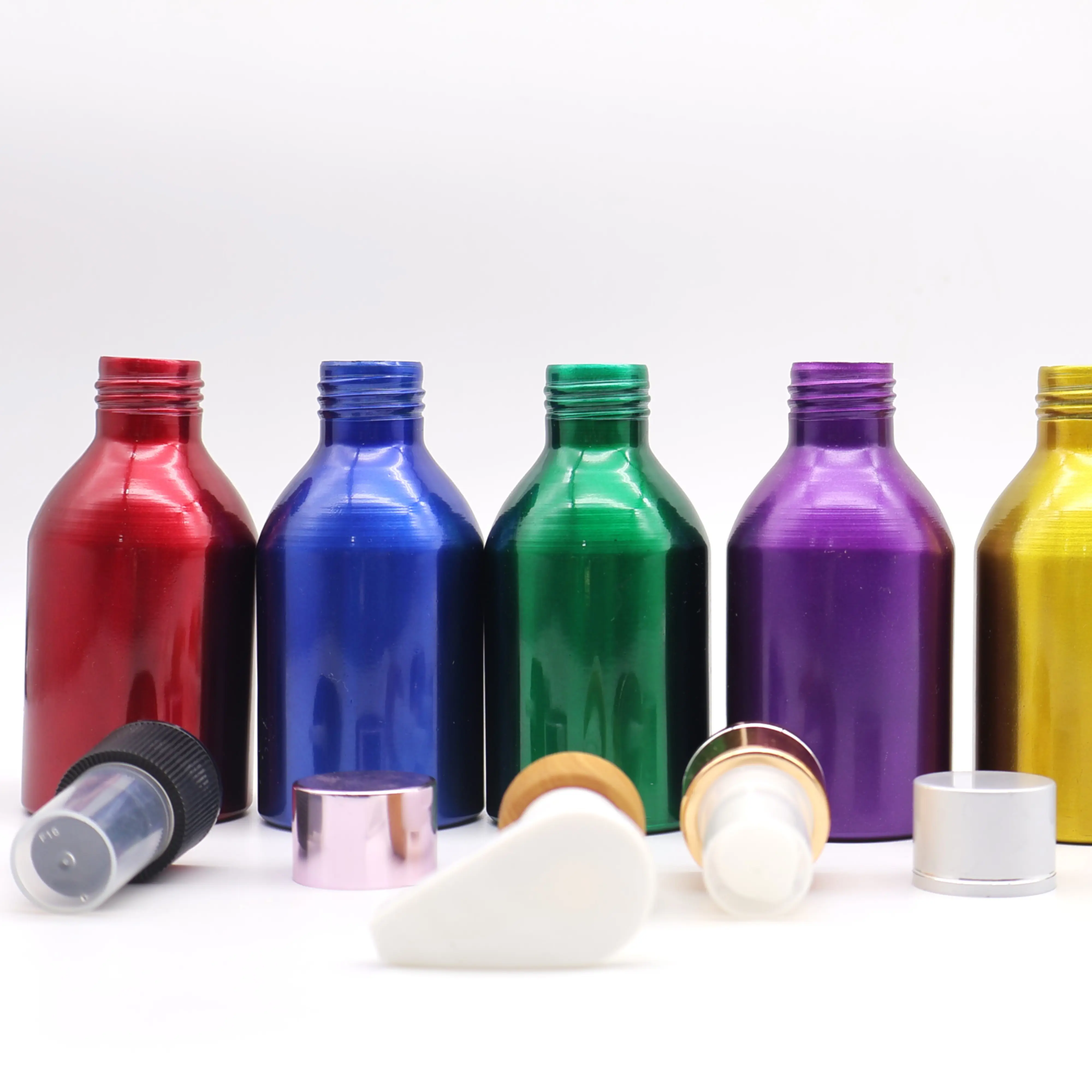 120Ml Liquid Essence Aluminum Metal Bottle Handmade in Vietnam Manufacturer Factory for Cosmetics Shampoo Conditioner 1