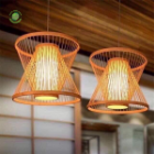 Bamboo Lampshade, Lamps made from handmade materials, home decoration accessories, wholesale. 5