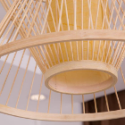 Bamboo Lampshade, Lamps made from handmade materials, home decoration accessories, wholesale. 2