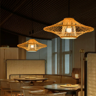 Bamboo Lantern Pendant Light, Lamps made from handmade materials, home decoration accessories, wholesale. 3