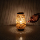 Bamboo Table Lamp Flower Bud, Lamps made from handmade materials, home decoration accessories, wholesale. 5