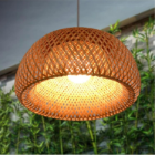 Bamboo Woven Lantern Lampshade Ceiling Light, Lamps made from handmade materials, home decoration accessories, wholesale. 2
