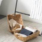Basket with wooden handle, Storage basket, home organization accessory highly aesthetic, wholesale available. 3