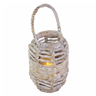 Beautifully designed hyacinth candle lantern with handle, Craft Lamps, Home Decor, Eco Friendly Home Decor, Wholesale. 2