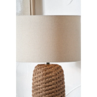 Brown Woven Seagrass Table Lamp, Lamps made from handmade materials, home decoration accessories, wholesale. 2