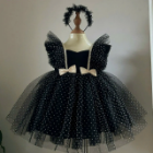 Cute Puffed Arm Princess Dress by Nhung Nguyen for Kids' Parties and Ceremonies Handmade in Vietnam ODM Supply 4