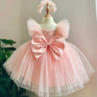 Cute Puffed Arm Princess Dress by Nhung Nguyen for Kids' Parties and Ceremonies Handmade in Vietnam ODM Supply 2