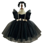 Cute Puffed Arm Princess Dress by Nhung Nguyen for Kids' Parties and Ceremonies Handmade in Vietnam ODM Supply 1