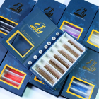 High Quality Color Lash Extension Supplies Branding Customization Lash Trays Pointy Base Eyelash Extensions C CC D DD B J L 5