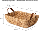 Leather handle basket, Storage basket, home organization accessory highly aesthetic, wholesale available. 2