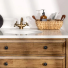 Leather handle basket, Storage basket, home organization accessory highly aesthetic, wholesale available. 5