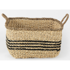 Multi-purpose seagrass basket with handle, home organization accessory, highly aesthetic, wholesale available. 1
