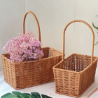 New Wholesale Picnic Basket Set Baskets Rattan Handmade Woven Insulated Food Kids Plastic Cheese and Wine Decorative Gift 2