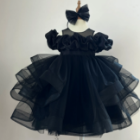 Nhung Nguyen's Comfortable Satin Denim Dress Baby Girls High Quality OEM ODM Large Size Autumn Party Style Made Viet Nam Chiffon 7