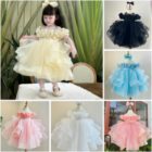 Nhung Nguyen's Comfortable Satin Denim Dress Baby Girls High Quality OEM ODM Large Size Autumn Party Style Made Viet Nam Chiffon 3