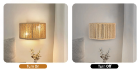 Rattan Wall Sconces Rustic Wall Lights, Lamps made from handmade materials, home decoration accessories, wholesale. 3