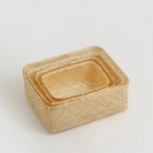 Rectangular storage basket, Multi-purpose storage basket, home organization accessory, highly aesthetic, wholesale available. 3