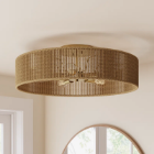 Semi-recessed ceiling lamp, Lamps made from handmade materials, home decoration accessories, wholesale. 3