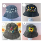 Vintage Floral Embroidered Bucket Hat for Men Winter Corduroy Cap with Wide Brim Top Choice Custom Logo OEM ODM Made in Vietnam 4