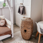 Water Hyacinth Wicker Bear Basket, Home accessories Natural materials that are safe for health and aesthetically pleasing 5