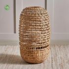 Woven with water hyacinth combined with sedge, Lamps made from handmade materials, home decoration accessories, wholesale. 3