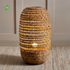 Woven with water hyacinth combined with sedge, Lamps made from handmade materials, home decoration accessories, wholesale. 1