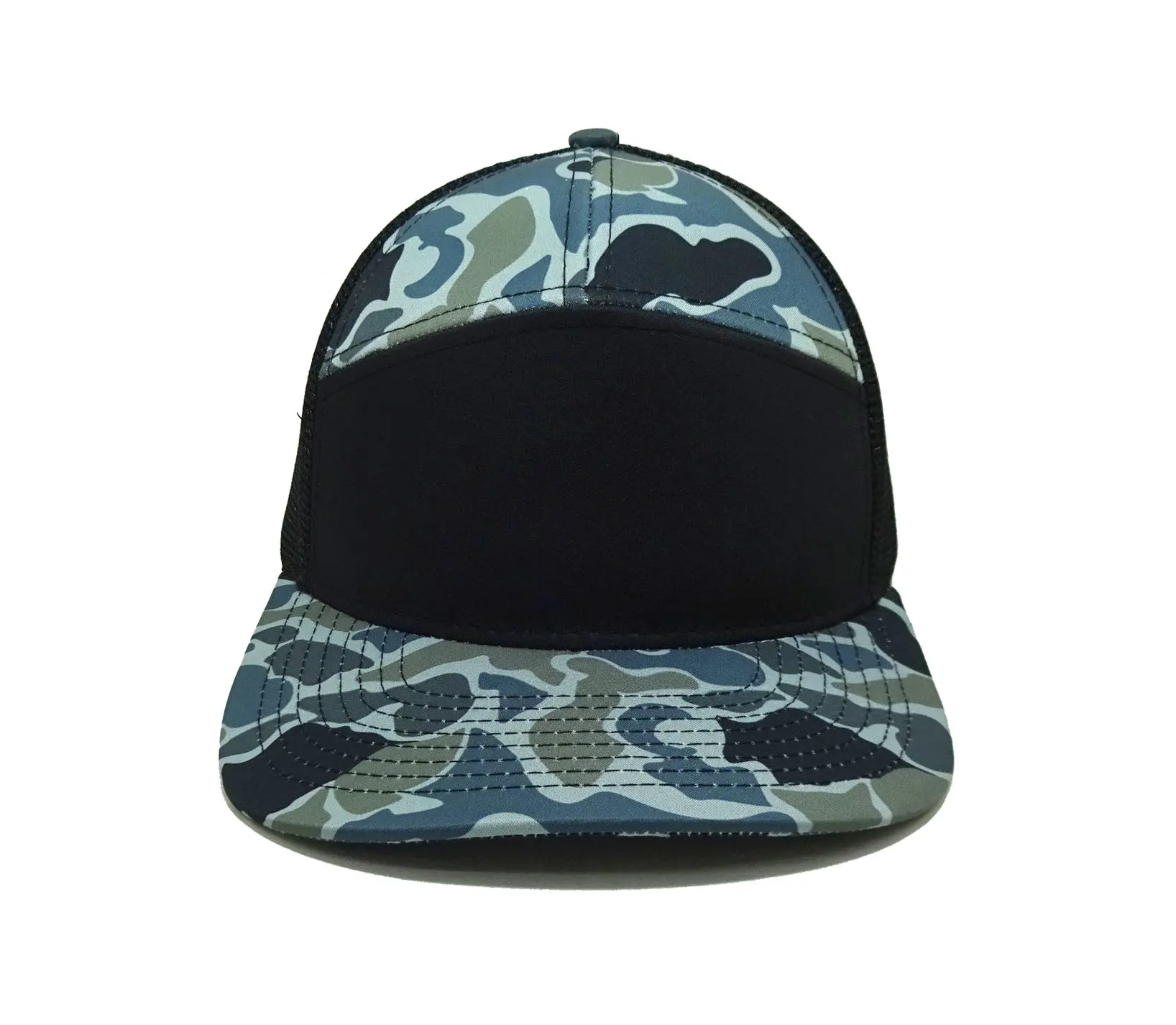 168 7 Panel Trucker Hat Headwear Trucker Hats with Mesh Camouflage Caps Sport Design Promotional Brand Hat 1