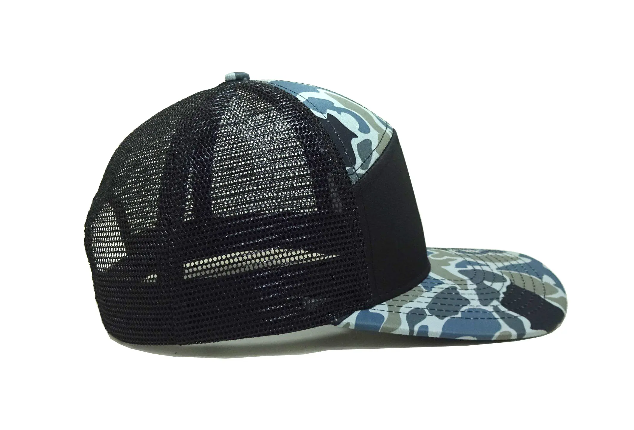 168 7 Panel Trucker Hat Headwear Trucker Hats with Mesh Camouflage Caps Sport Design Promotional Brand Hat 4