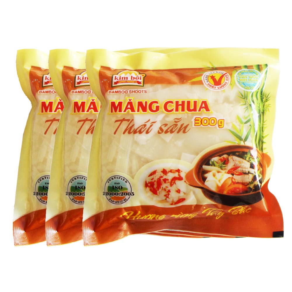 Vietnamese Natural Fermentation Sliced Pickled Bamboo Shoots In Packet