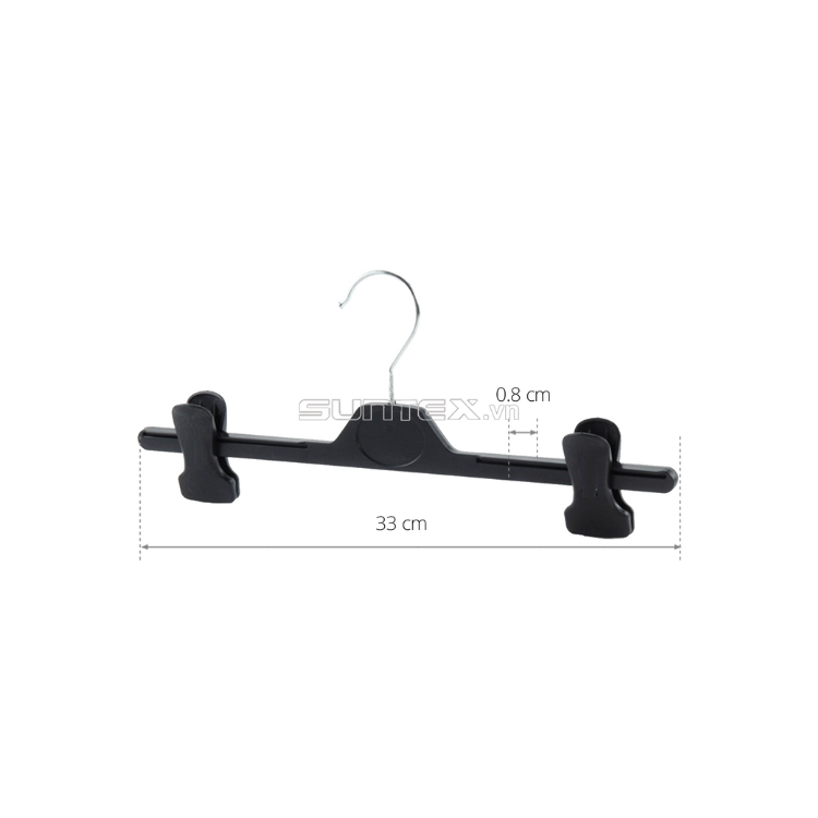 Plastic Hanger Luxury Material Durable Plastic For Clothes 1.2Cm Customized Packaging Vietnam Manufacturer 5