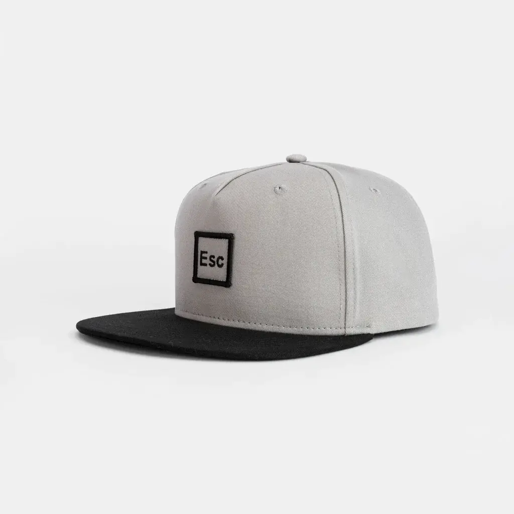 2D and 3D Embroidery 5-Panel Adjustable Grey Color Medium Profile Cotton/Polyester Fabric Snapback Cap From Vietnam Supplier 2