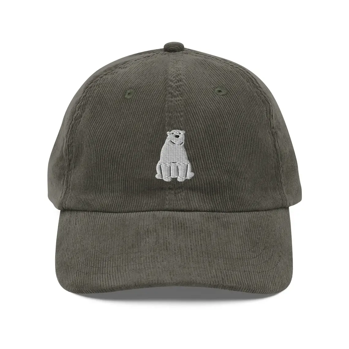 2D Embroidered Cap 6-Panel Curved Brim High Quality Unstructured Low Profile Velvet Fabric Baseball Cap 2