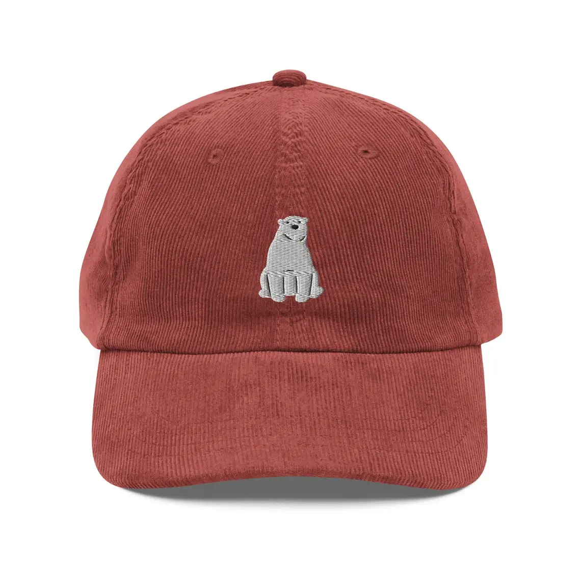 2D Embroidered Cap 6-Panel Curved Brim High Quality Unstructured Low Profile Velvet Fabric Baseball Cap 3