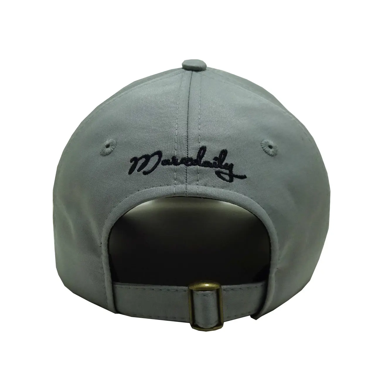 2D Embroidery 6-Panel Curved Brim High Quality Unstructured Grey Color Low Profile Unisex Baseball Cap from Vietnam Supplier 5