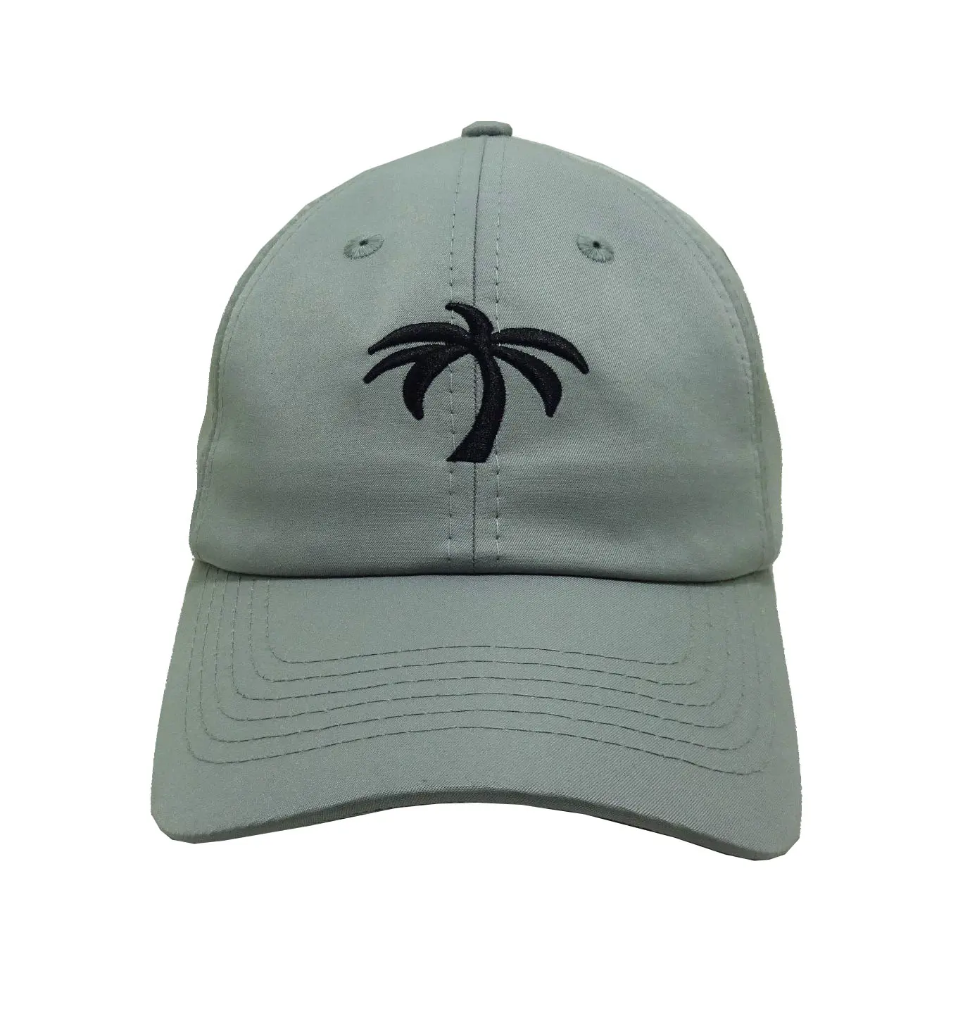 2D Embroidery 6-Panel Curved Brim High Quality Unstructured Grey Color Low Profile Unisex Baseball Cap from Vietnam Supplier