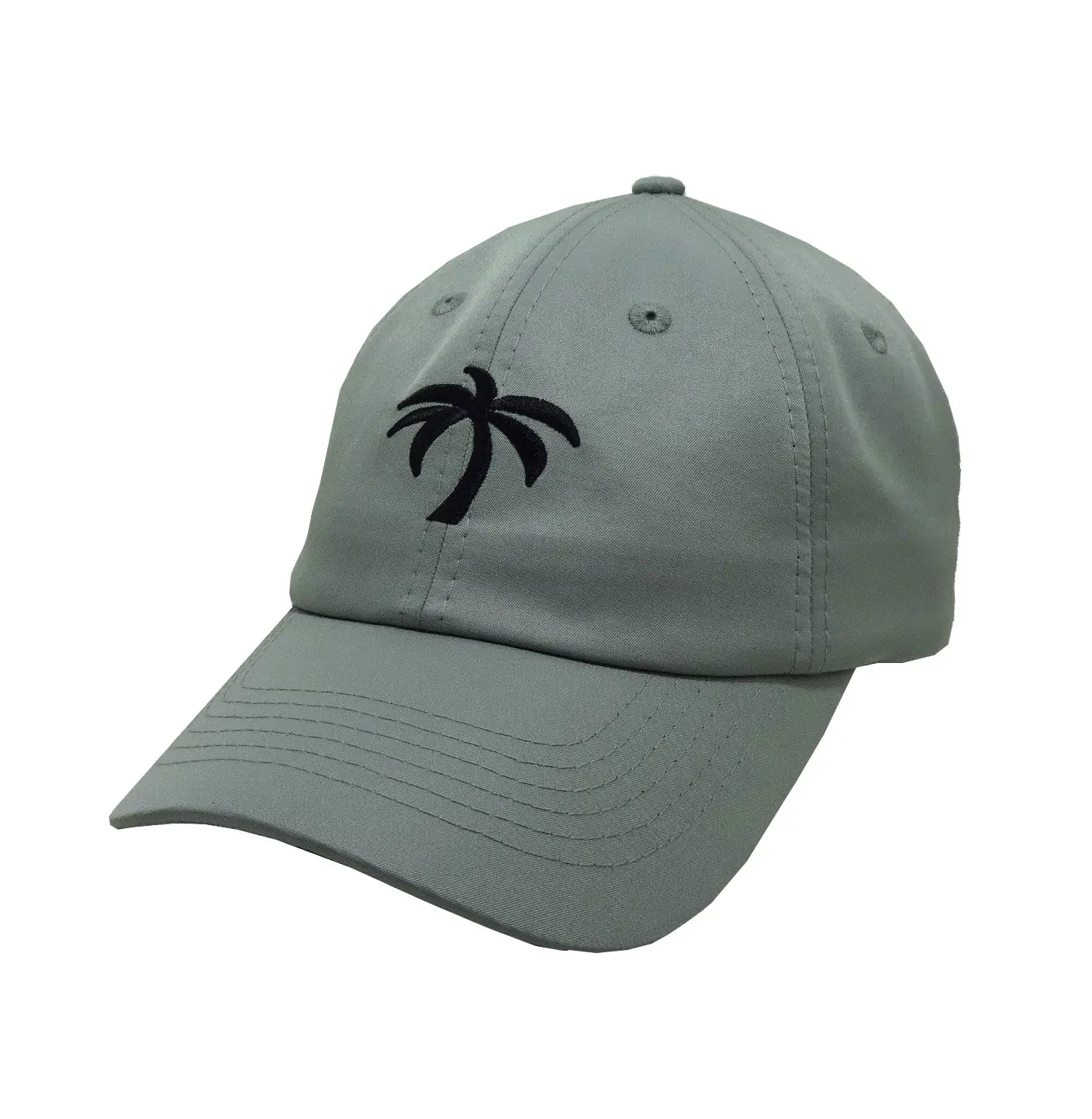 2D Embroidery 6-Panel Curved Brim High Quality Unstructured Grey Color Low Profile Unisex Baseball Cap from Vietnam Supplier 2