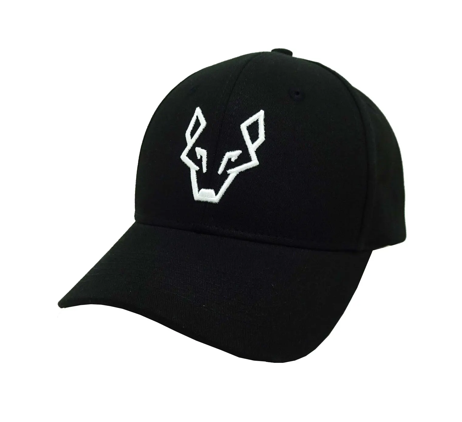 2D Embroidery Medium Profile Unisex Polyester Black Color Baseball Cap in Vietnam Factory 1