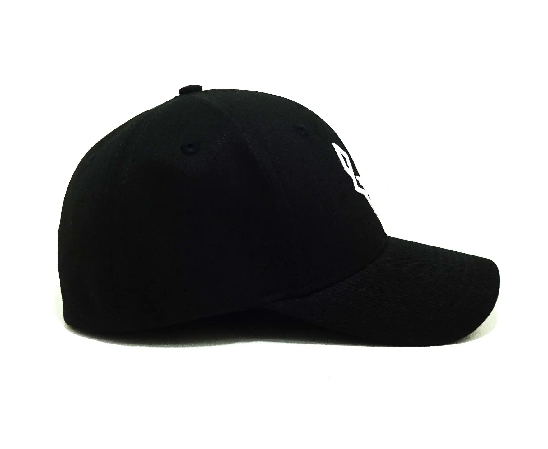 2D Embroidery Medium Profile Unisex Polyester Black Color Baseball Cap in Vietnam Factory 4