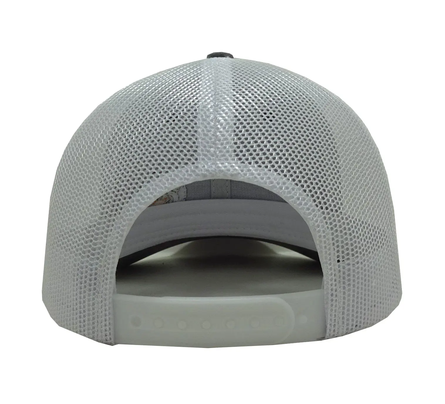 2D Embroidery Unisex 6-Panel Curved Brim High Quality Grey Color Medium Profile Trucker Hat from Vietnam Supplier 5