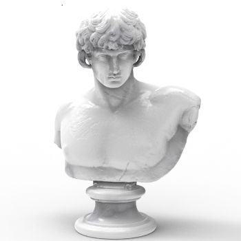 Special Item Portrait of Antinous Greek Statue Natural Marble Stone OEM ODM Packed Styrofoam Box Vietnam Manufacturer 6