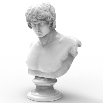 Special Item Portrait of Antinous Greek Statue Natural Marble Stone OEM ODM Packed Styrofoam Box Vietnam Manufacturer 2