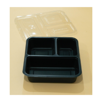 HIPS Plastic Tray Safe And Healthy Plastic Food Packaging Plastic Boxes 1 2 3 Compartments Takeaway Lunch Containers 1