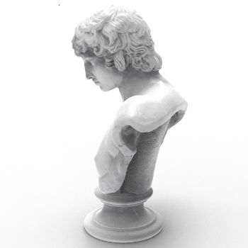 Special Item Portrait of Antinous Greek Statue Natural Marble Stone OEM ODM Packed Styrofoam Box Vietnam Manufacturer 5