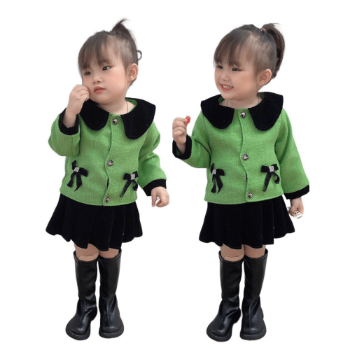 Kids Clothes Girls Customized Service 100% Wool Dresses New Arrival Each One In Opp Bag Made In Vietnam Manufacturer 11