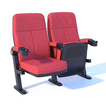 Cinema chair factory EVO5601T plastic cinema theater chair with cup hole and headrest in cinema 4