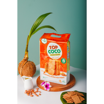 TOPCOCO Coconut Cracker with Peanuts 250g 4