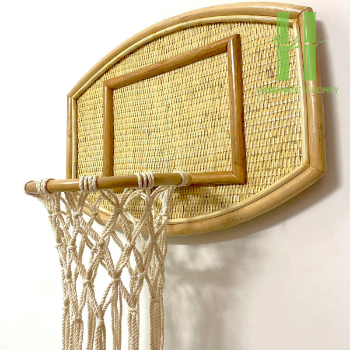 Hot Handcrafted from Vietnam High Quality From Vietnam Activities Top Sale Good Choice Rattan Toys for Kids Rattan Basketball Hoop For Children Handcrafted from Vietnam 1