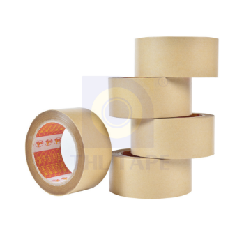 Eco-friendly Gummed Packaging water activated Kraft Paper Tape Adhesive Tape Use for Packing Cartons Made In Vietnam 3